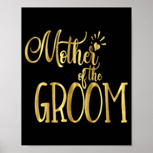 Poster Mãe Da Noiva De Festa de casamento De Camisa, Dour