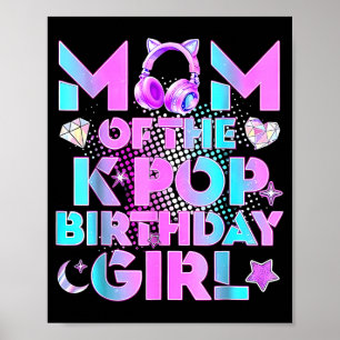 Poster Mãe das garotas de aniversário do k-pop amante de