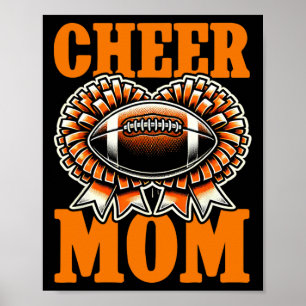 Poster Mãe de Ambos Futebol Cheerleading Dia de Jogo da M