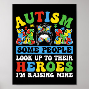 Poster Mãe de autista Algumas pessoas olham para cima par