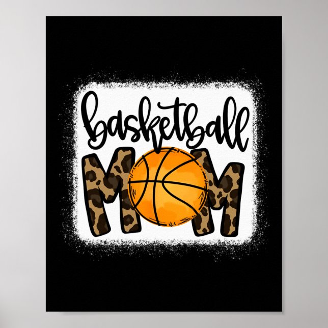 Poster Mãe de basquete Leopardo Mama de Basquete (Frente)