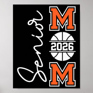 Poster Mãe de Basquete Sênior Cl De 2026 Jogador Graduaçã