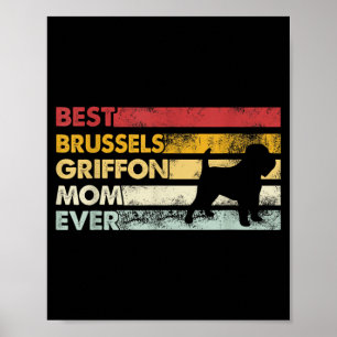 Poster Mãe de Cachorro Para Sempre - Mãe Brussels Griffon