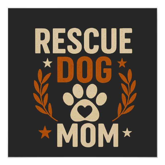 Pôster Mãe de Cachorro Resgatado (Frente)