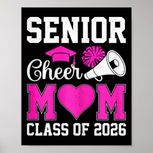 Poster Mãe de Cheerleader Sênior Comemore a Formatura da