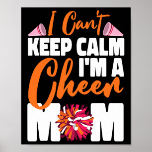 Poster Mãe de Cheerleading Cheer Não Posso Manter Calma E