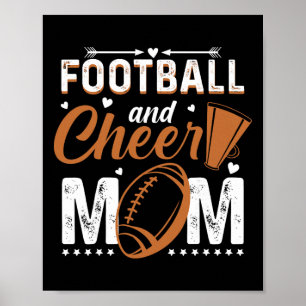 Poster Mãe de Cheerleading Engraçada Footll E Cheer Mom _