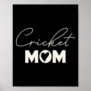 Poster Mãe de Críquete Dia das Mães Fofo