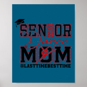 Poster Mãe de dança sênior retrô 2026 mãe de uma dançarin
