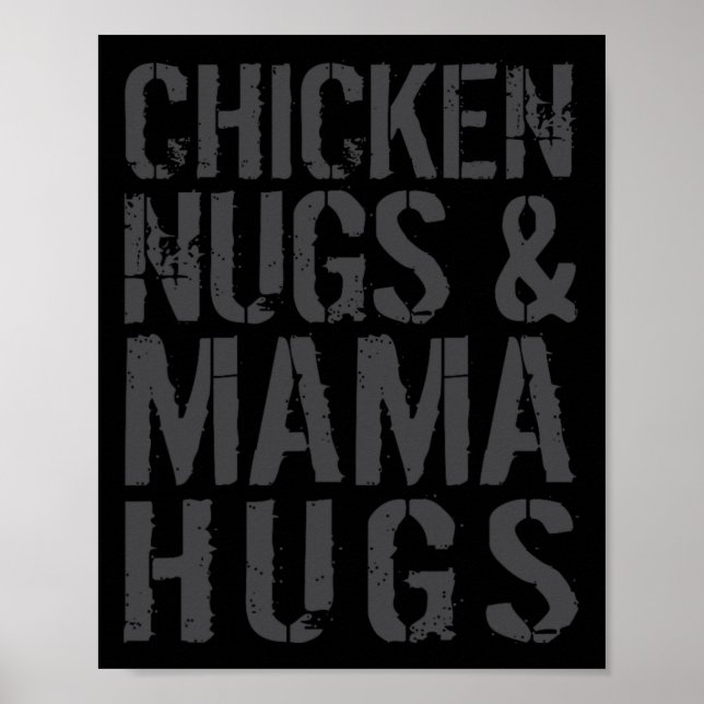 Poster Mãe de Frango Fofa e Divertida Gráfico para Amante (Frente)