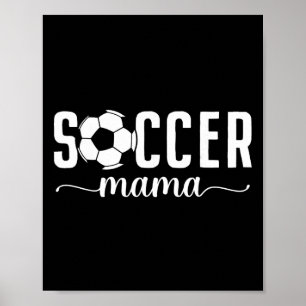 Poster Mãe de Futebol Mãe Futebol Soccer Jogadora de Fute