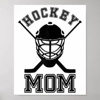 Poster Mãe de Hockey Feminino Torcedora de Esporte no Gel