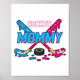 Poster Mãe de Hockey Sorvete Gotejante de Hockey Meninos