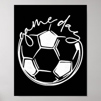 Poster Mãe de jogador de futebol no dia do jogo esportivo