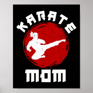 Poster Mãe de Kung Fu Karate Faixa Preta Especialista em