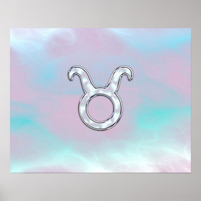 Poster Mãe de Pearl Taurus Zodiac Astrologia (Frente)