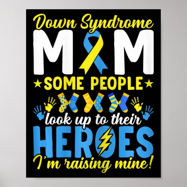 Poster Mãe de Síndrome de Down T21 Trissomia 21 Conscient (Frente)