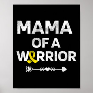 Poster Mãe De Um Cancer De Sensibilização Para A Infância