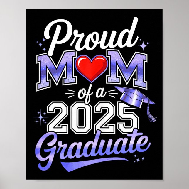 Poster Mãe de um graduando de 2025 mãe turma de 2025 (Frente)