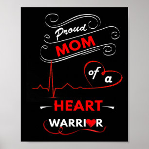 Poster Mãe De Um Guerreiro Cardíaco Cirurgia De Conscient