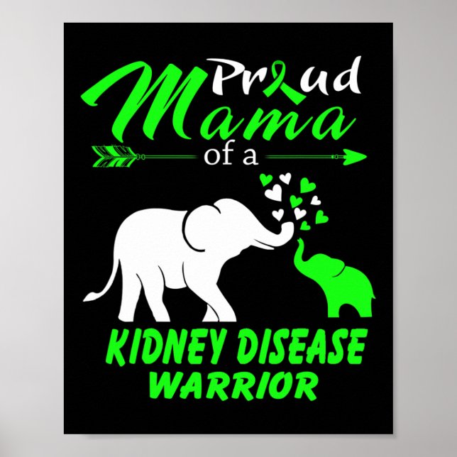 Poster Mãe De Um Guerreiro Da Doença Renal (Frente)