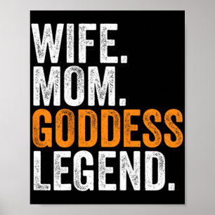 Poster Mãe Deusa Legenda Engraçada Gabinete de Ocupação