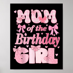 Poster Mãe Do Arco De Coquetes Rosa Da Família Birthday G