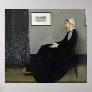 Pôster Mãe do Assobiador por James Abbott McNeill Whistl