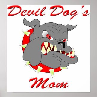 Poster Mãe do Cachorro do Diabo USMC