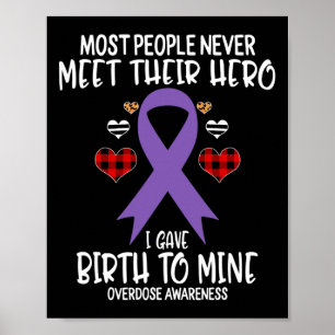 Poster Mãe do Guerreiro de Sensibilização de Sobredosagem