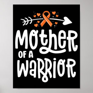 Poster Mãe do Guerreiro Mãe Cancer De Leucemia Da Família