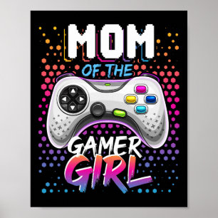 Poster Mãe Do Jogo De Vídeo De Jogo De Gâmera