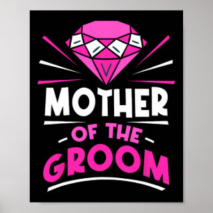 Poster Mãe Do Solteiro Da Festa Do Groom Dando Casamento