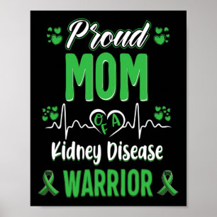 Poster Mãe Doença Renal Guerreiro Sensibilização Fita Ver