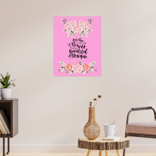 Poster Mãe É Como Flor