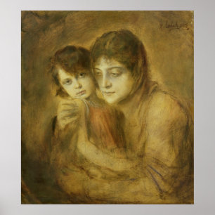 Pôster Mãe e criança, 1893
