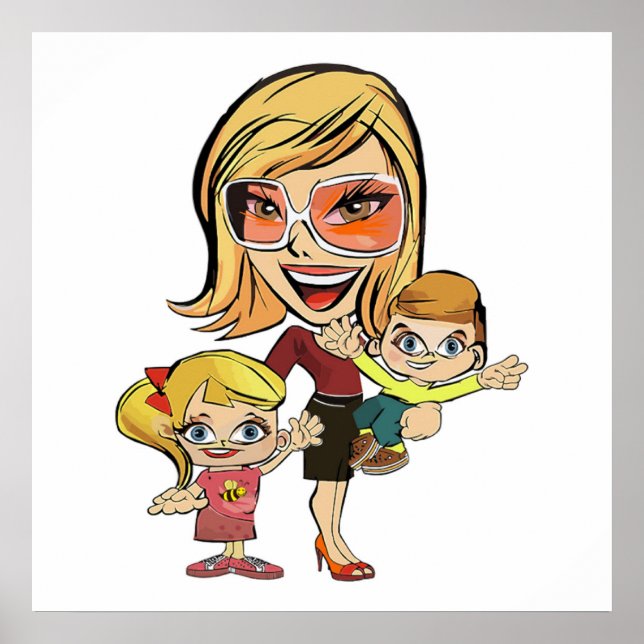 PÔSTER MÃE E CRIANÇAS (Frente)