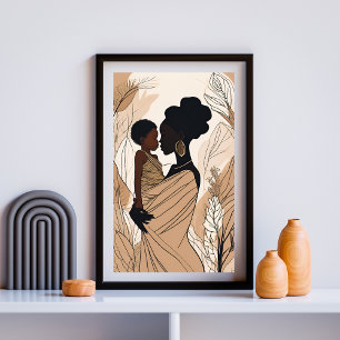 Poster Mãe e Filha Afro