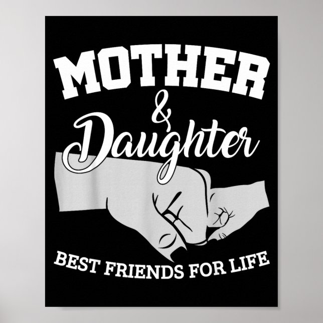 Poster Mãe e filha amigas para a vida toda (Frente)