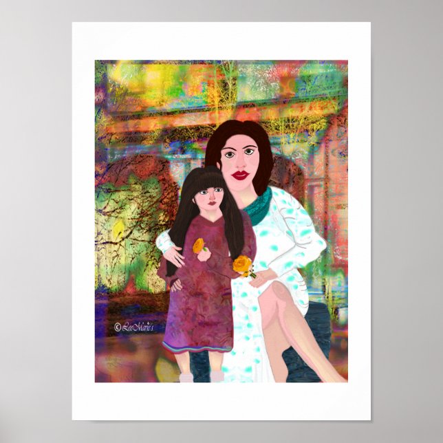 Poster Mãe e Filha LeeMarie é design criativa (Frente)