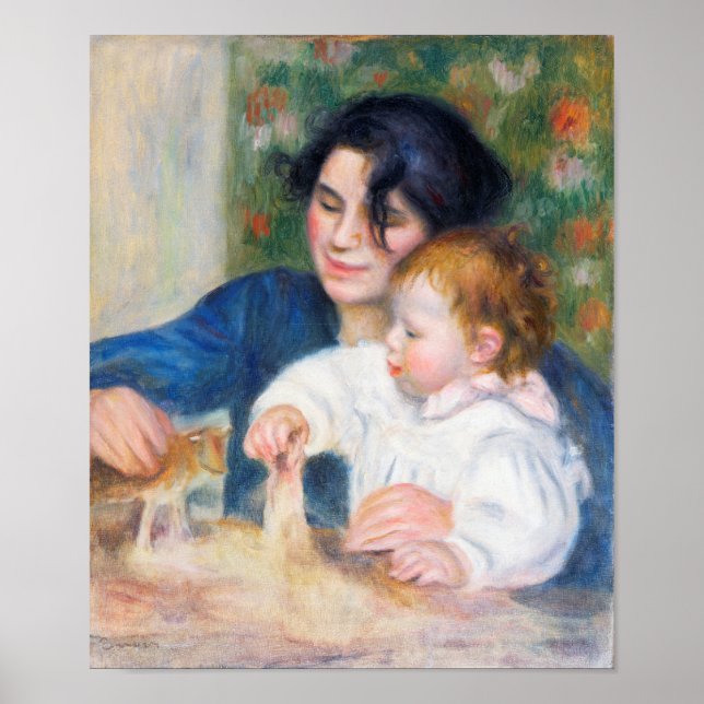 Poster Mãe e Filho, Renoir (Frente)