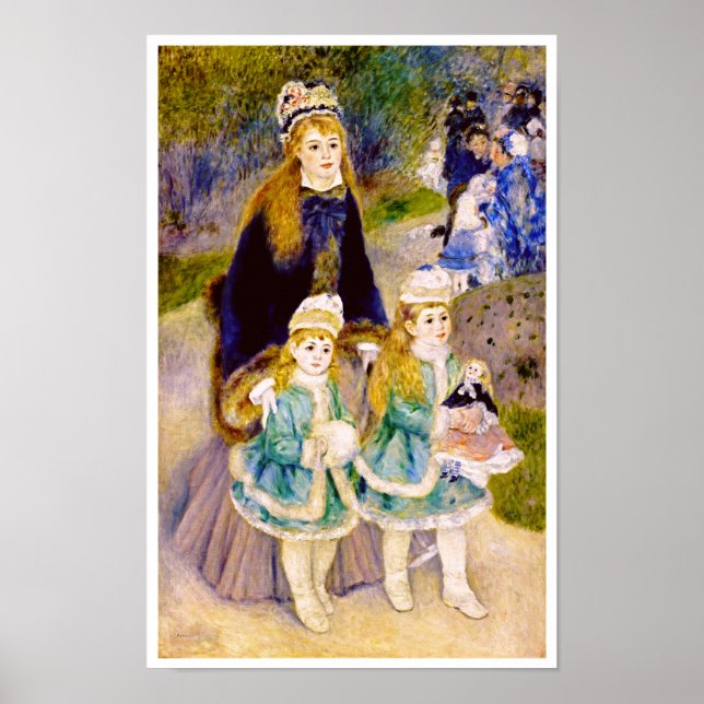 Poster Mãe e Filhos por Renoir (Frente)