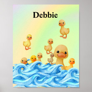 Poster Mãe e pato bebê