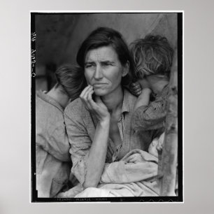 Pôster Mãe emigrante Florença Thompson de Dorothea Lang