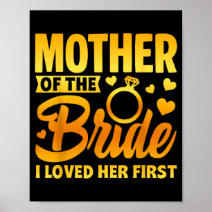 Poster Mãe engraçada da noiva amor materno casamento