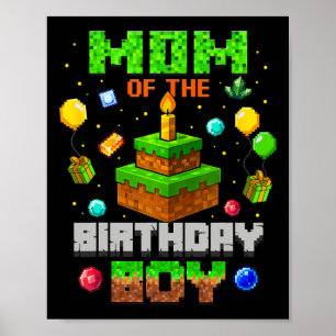Poster Mãe Engraçada Do Menino Do Aniversário Festa Video