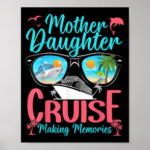 Poster Mãe Engraçada Férias Cruzando Filha Mãe Filha Mãe