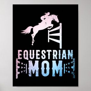 Poster Mãe Equestre Arte Para Meninas Cavaleiras De Raios