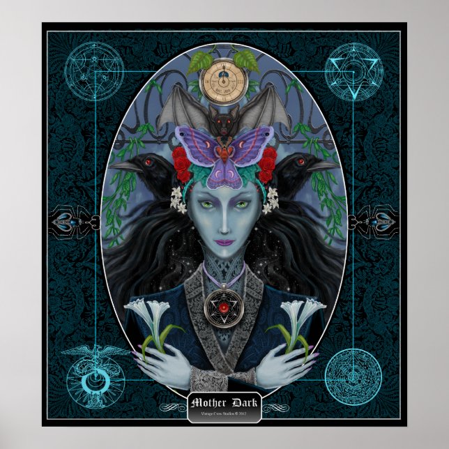 Poster Mãe Escuro. (Frente)