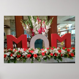 Poster "Mãe, Eu Te Amo" - Um Feliz Homenagem Floral